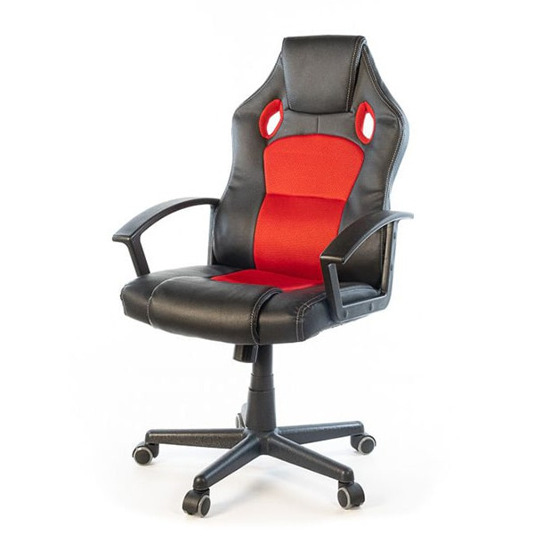 Крісло геймерське АКЛАС Анхель NEW PL TILT Чорно-червоний-0