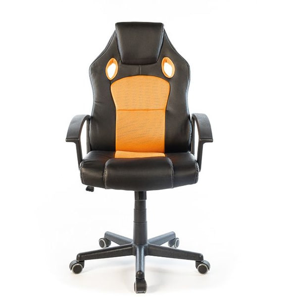 Крісло геймерське АКЛАС Анхель NEW PL TILT Чорно-жовтогарячий-1