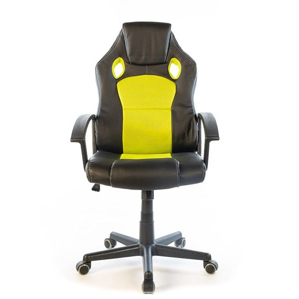 Крісло геймерське АКЛАС Анхель NEW PL TILT Чорно-салатовий-1