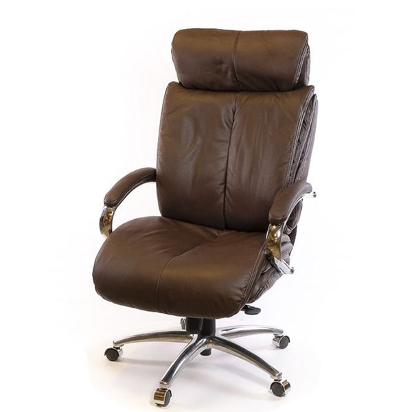 Кресло руководителя АКЛАС Аризона Soft CH MB Коричневый-0