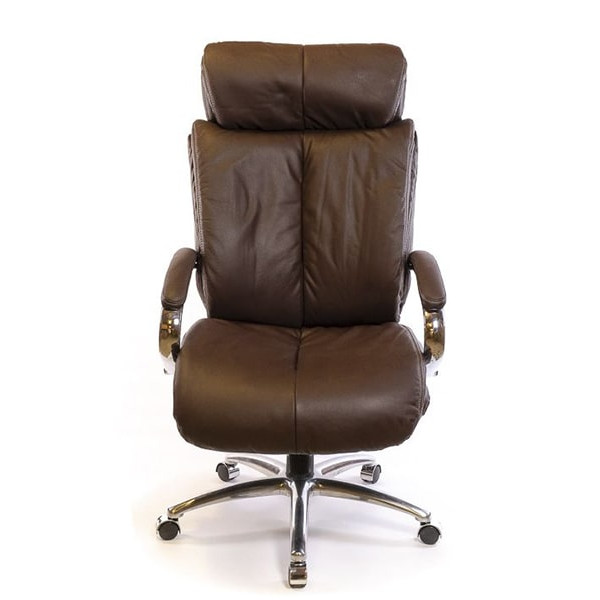 Кресло руководителя АКЛАС Аризона Soft CH MB Коричневый-1