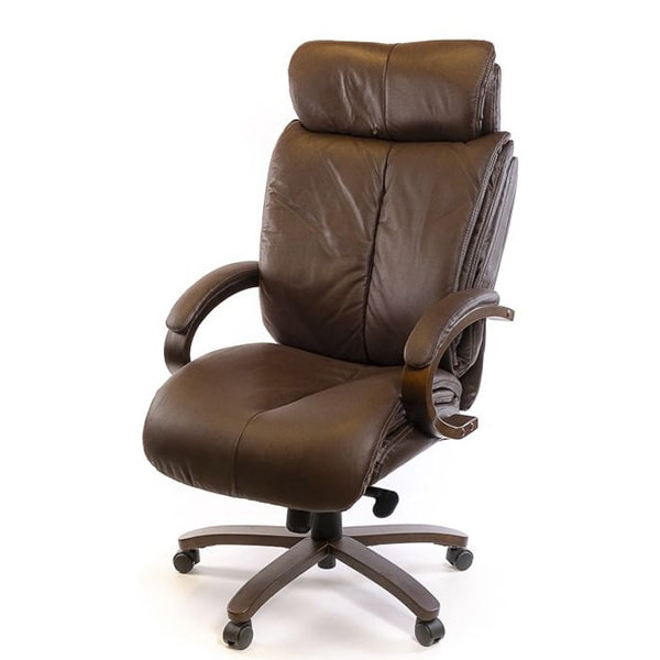 Кресло руководителя АКЛАС Аризона Soft EX MB Коричневый-0