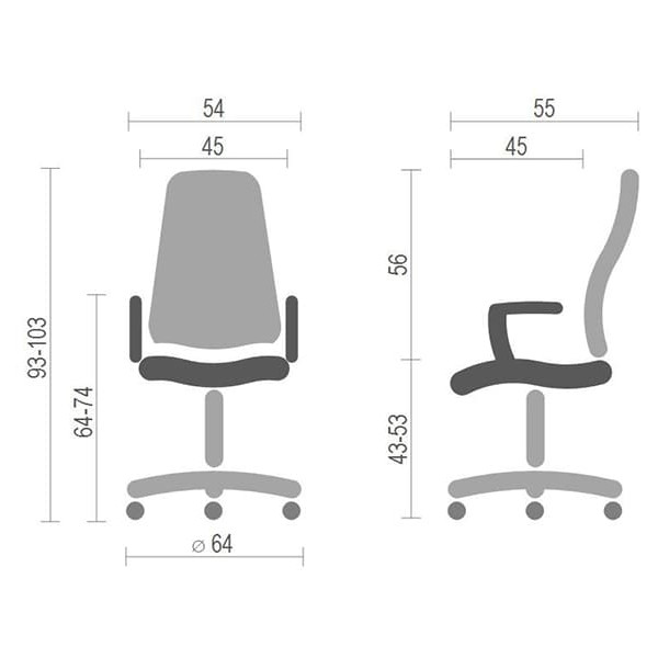Кресло компьютерное АКЛАС Арси WT TILT Чёрный Кресло компьютерное АКЛАС Арси WT TILT Чёрный-3