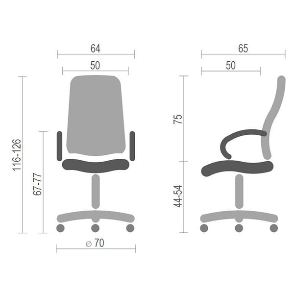 Крісло комп'ютерне АКЛАС Асигару Lux CH ANF Чорний Крісло комп'ютерне АКЛАС Асигару Lux CH ANF Чорний-3
