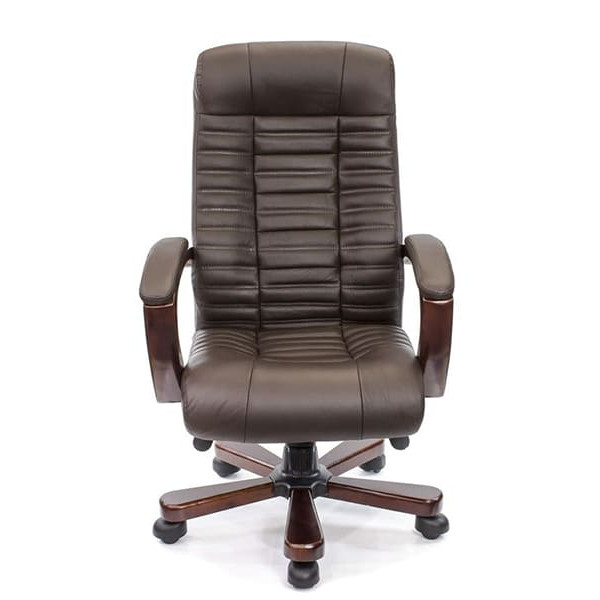 Кресло руководителя АКЛАС Атлант EX MB Коричневый-1
