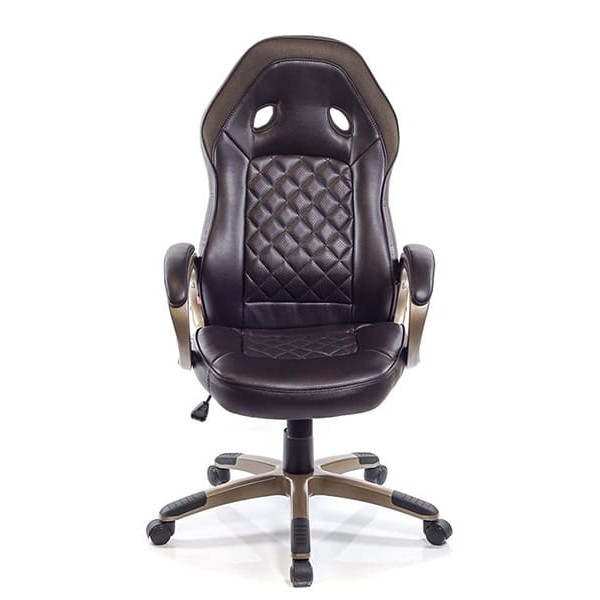 Кресло руководителя АКЛАС Блиц PL TILT Коричневый-1