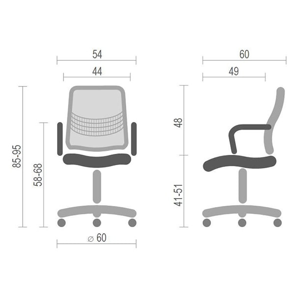 Кресло компьютерное АКЛАС Бруно Мэш СН TILT Чёрный Кресло компьютерное АКЛАС Бруно Мэш СН TILT Чёрный-3