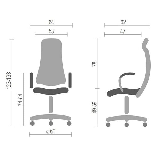 Кресло руководителя АКЛАС Челлини AL SR Бежевый-3