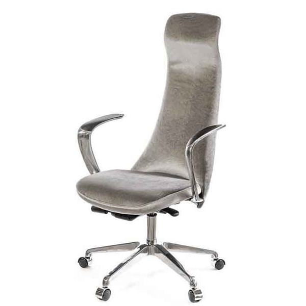 Кресло руководителя АКЛАС Челлини AL SR Серый-0