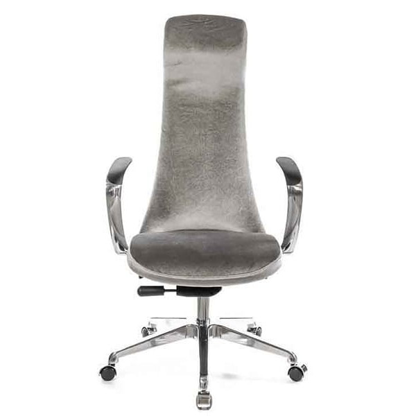 Кресло руководителя АКЛАС Челлини AL SR Серый-1