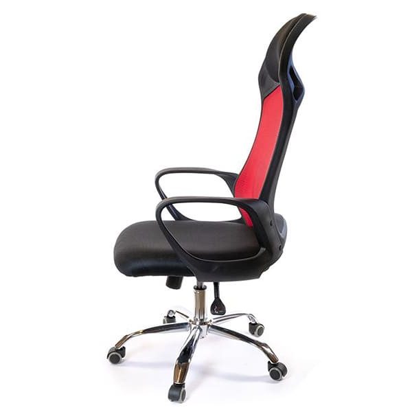 Крісло комп'ютерне АКЛАС Дорос CH ANF Чорно-червоний-2