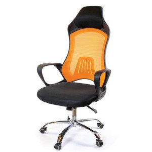 Кресло компьютерное АКЛАС Дорос CH ANF Чёрно-оранжевый