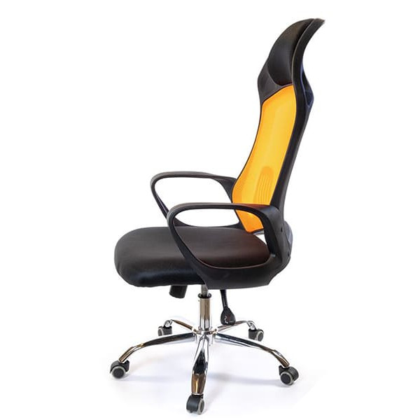 Крісло комп'ютерне АКЛАС Дорос CH ANF Чорно-жовтогарячий-2