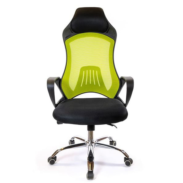 Крісло комп'ютерне АКЛАС Дорос CH ANF Чорно-салатовий-1