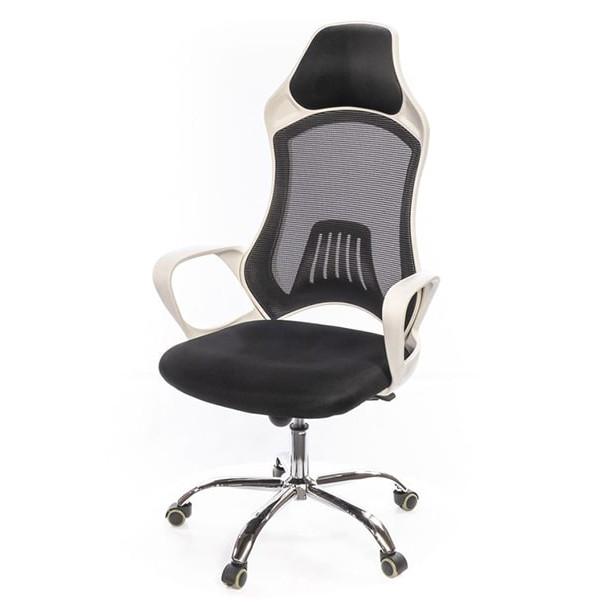 Кресло компьютерное АКЛАС Дорос W CH ANF Чёрно-белый Кресло компьютерное АКЛАС Дорос W CH ANF Чёрно-белый-0