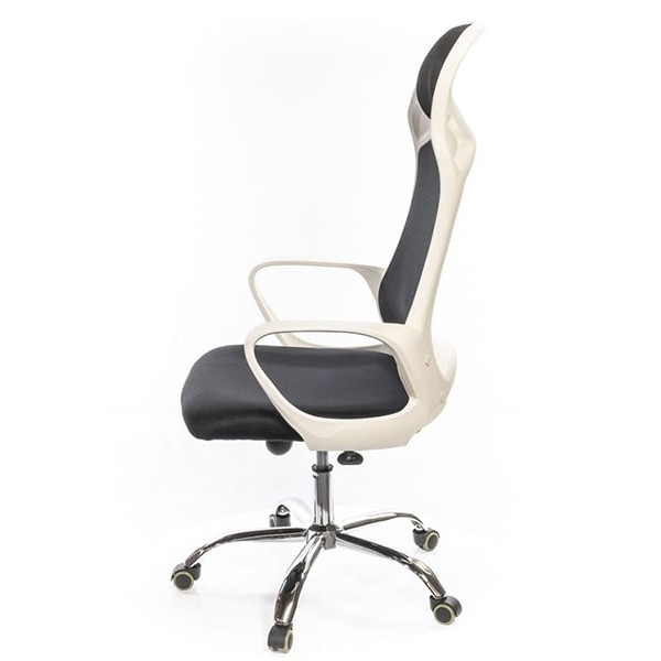 Кресло компьютерное АКЛАС Дорос W CH ANF Чёрно-белый Кресло компьютерное АКЛАС Дорос W CH ANF Чёрно-белый-2