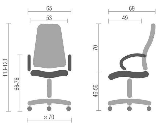 Крісло керівника АКЛАС Дрім CH ANF Чорний-3
