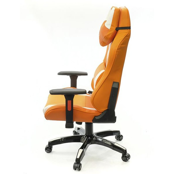 Кресло геймерское АКЛАС Гриндер PL RL Оранжево-белый Кресло геймерское АКЛАС Гриндер PL RL Оранжево-белый-2