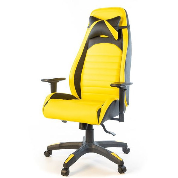 Крісло геймерське АКЛАС Хазард PL ANF Чорно-жовтий-0