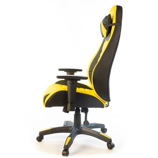 Крісло геймерське АКЛАС Хазард PL ANF Чорно-жовтий-1