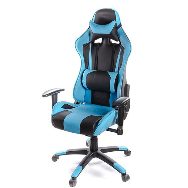 Кресло геймерское АКЛАС Хорнет PL RL Чёрно-голубой-0