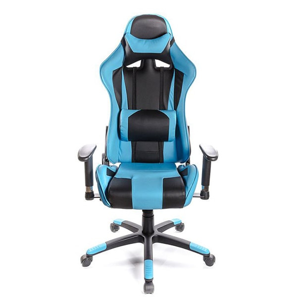 Кресло геймерское АКЛАС Хорнет PL RL Чёрно-голубой-1