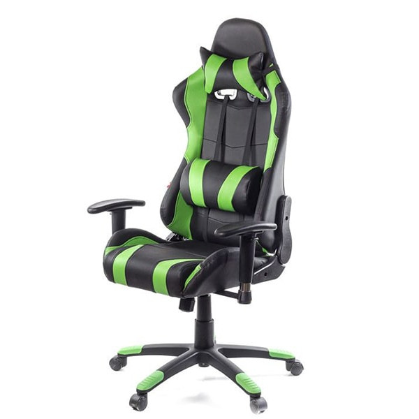 Кресло геймерское АКЛАС Хорнет PL RL Чёрно-зелёный-0