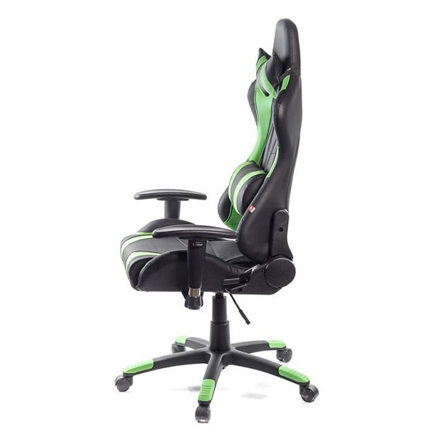 Кресло геймерское АКЛАС Хорнет PL RL Чёрно-зелёный-2