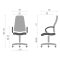 Кресло компьютерное АКЛАС Кап FX СН TILT Серый-3-thumb