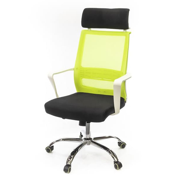 Кресло компьютерное АКЛАС Крокус W CH TILT Чёрно-салатовый Кресло компьютерное АКЛАС Крокус W CH TILT Чёрно-салатовый-0