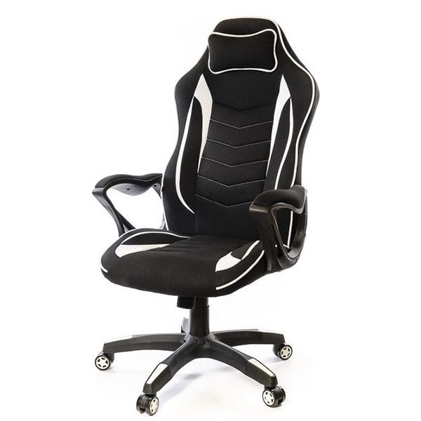 Крісло геймерське АКЛАС Кронум PL TILT Чорно-білий-0