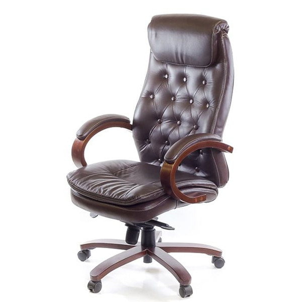 Кресло руководителя АКЛАС Лацио EX MB Коричневый-0