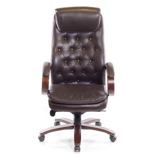 Кресло руководителя АКЛАС Лацио EX MB Коричневый-1