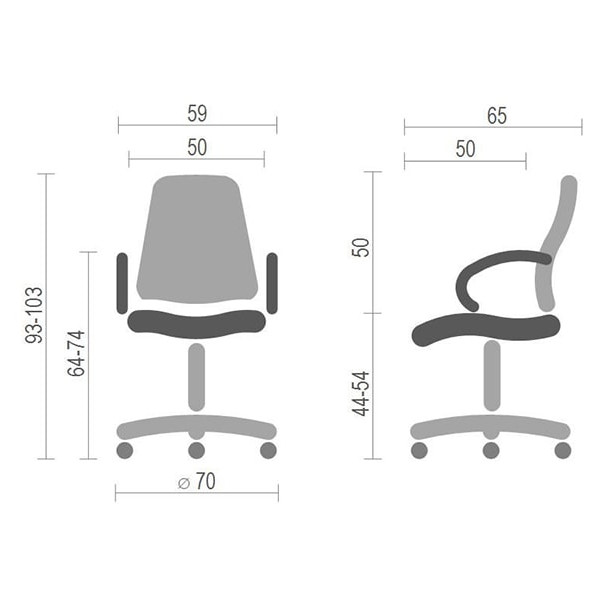 Крісло комп'ютерне АКЛАС Ларк CH PR Чорний Крісло комп'ютерне АКЛАС Ларк CH PR Чорний-3