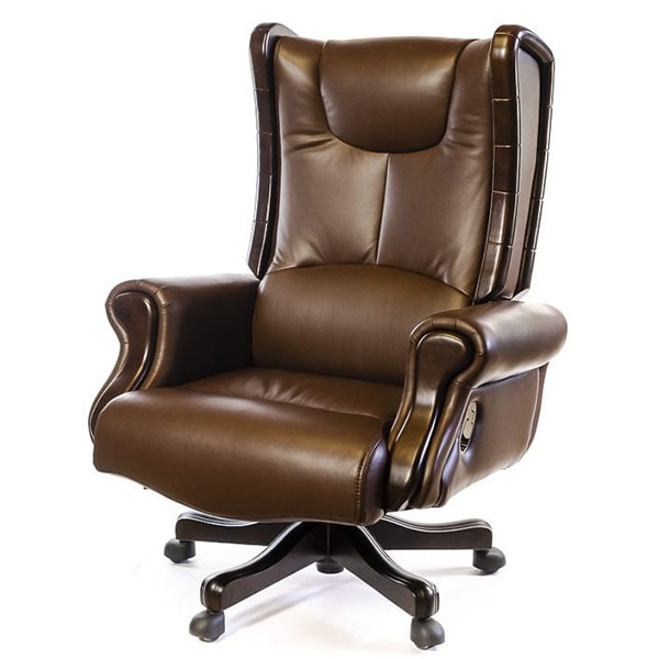 Кресло руководителя АКЛАС Лигурия EX D-TILT Коричневый-0