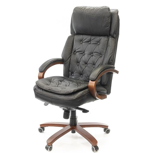 Крісло керівника АКЛАС Людовик EX MB Чорний-0