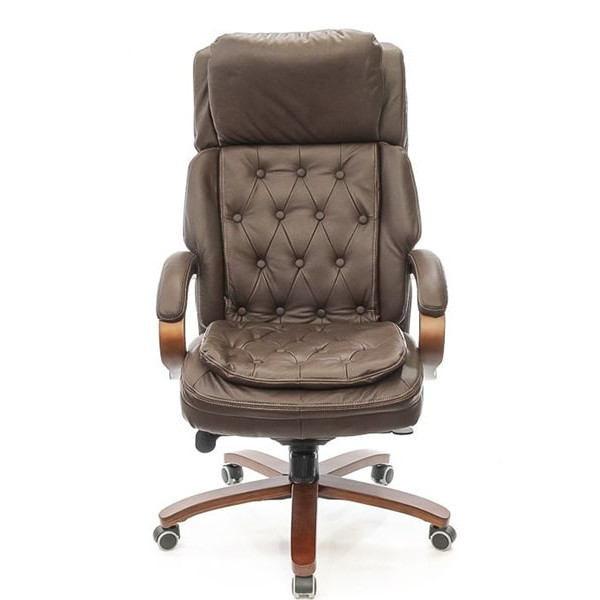 Кресло руководителя АКЛАС Людовик EX MB Коричневый-1