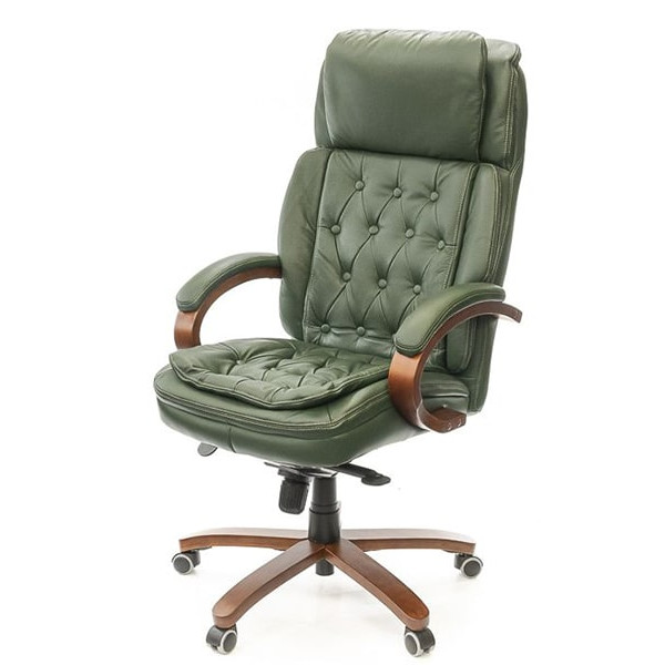 Кресло руководителя АКЛАС Людовик EX MB Зелёный-0