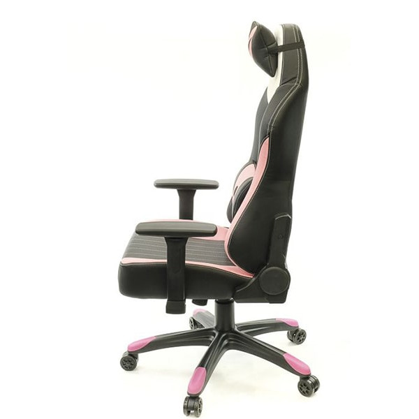 Кресло геймерское АКЛАС Мидж PL RL Чёрно-бело-розовый Кресло геймерское АКЛАС Мидж PL RL Чёрно-бело-розовый-2