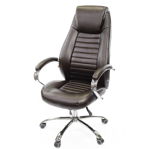 Кресло руководителя АКЛАС Олбери CH ANF Коричневый-0