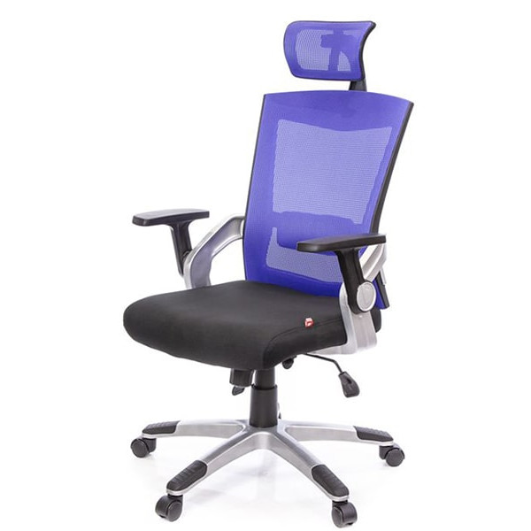 Крісло комп'ютерне АКЛАС Пріма PL HR ANF Синій Крісло комп'ютерне АКЛАС Пріма PL HR ANF Синій-0