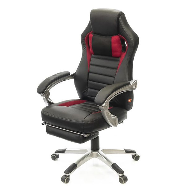 Кресло геймерское АКЛАС Стрендж PL SR Чёрно-красный-0