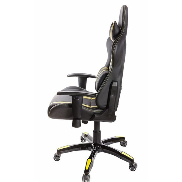 Кресло геймерское АКЛАС Стрик PL RL Чёрно-жёлтый-2