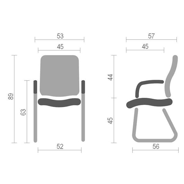 Кресло конференционное АКЛАС Стром CH CF Чёрный-3