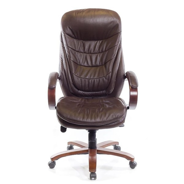 Кресло руководителя АКЛАС Валенсия Soft EX MB Коричневый-1