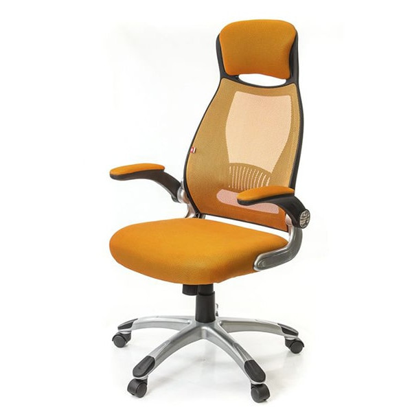 Крісло комп'ютерне АКЛАС Вінд PL TILT Помаранчевий Крісло комп'ютерне АКЛАС Вінд PL TILT Помаранчевий-0