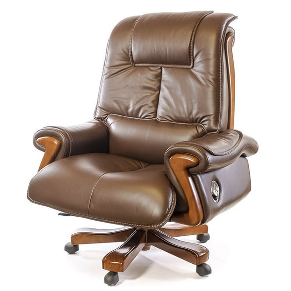 Кресло руководителя АКЛАС Вольтер EX RL Коричневый-0