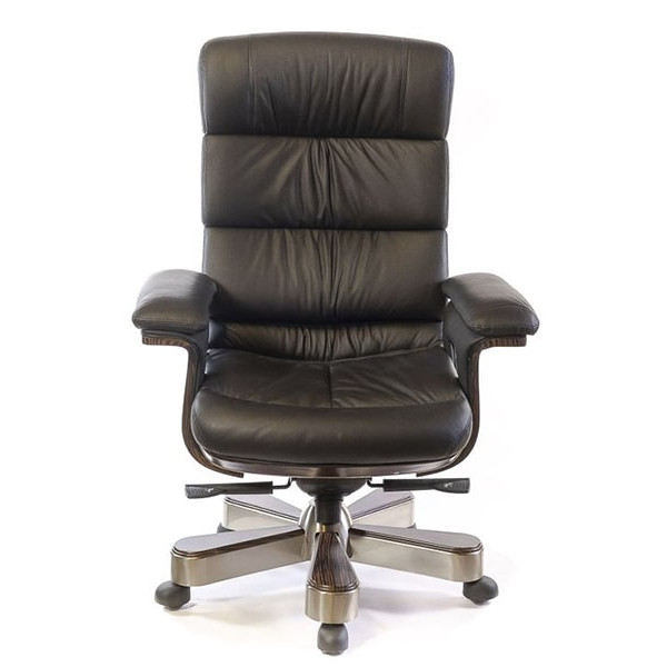 Кресло руководителя АКЛАС Вудлес EX MB Чёрный-1