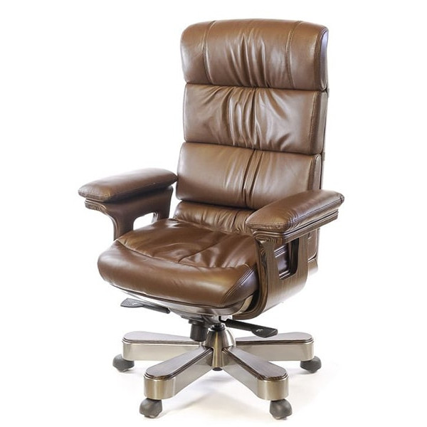 Крісло керівника Аклас Вудлес EX MB Коричневий-0