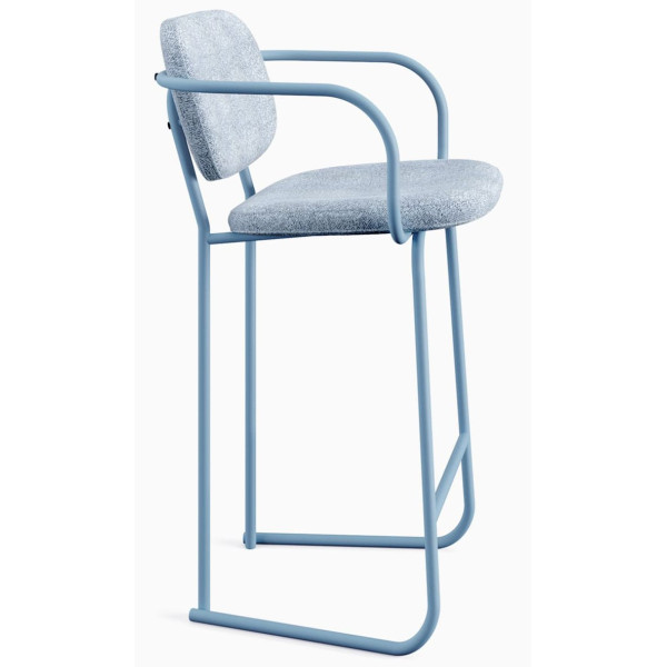 Барний стілець Sled Bar Блакитний-2